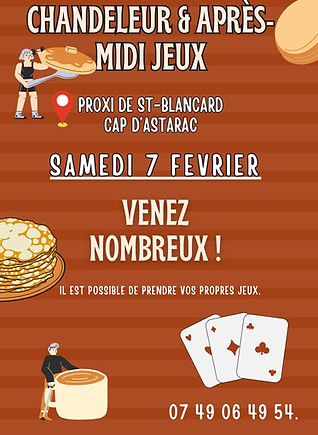Affiche C'est La Chandeleur Drôle Cartoon Beige Brun  (4).jpg