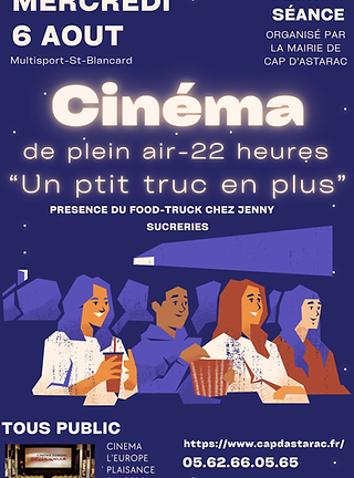 Flyer A4 Cinéma de plein air Evénement culturel Bleu (5).png