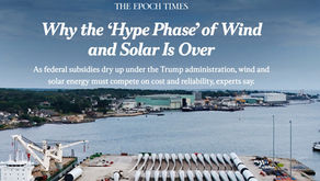 Why the "Hype Phase" of Wind and Solar is Over