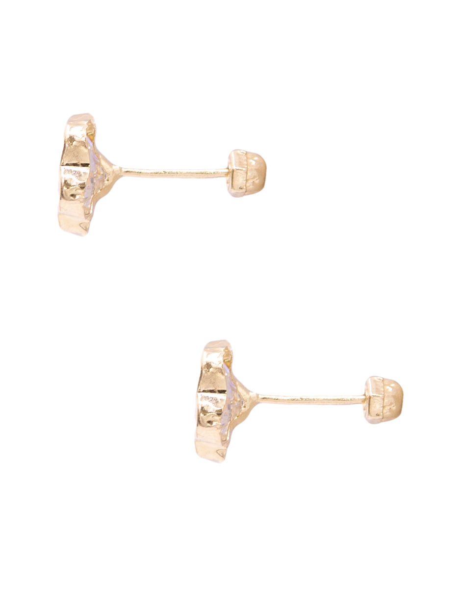 Miniatura: Broqueles de Oro 14k | Flor