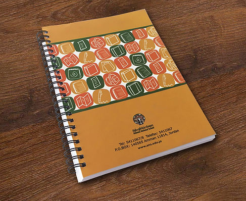 note book back cover