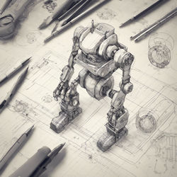 Robo- design IoT engineering on drafting paper