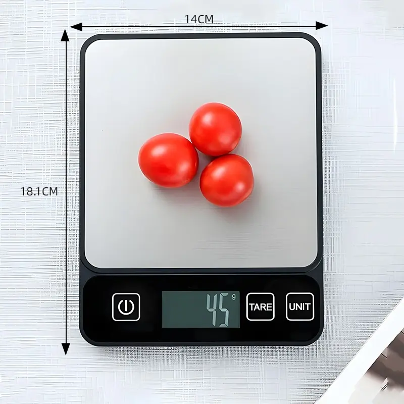 Miniatura: 10kg Kitchen Scale LCD Digital Display Electronic Table Scale Baking Gram Weight