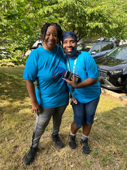 A real sisterhood here. Apostle Theresa Settles is really a woman of the people