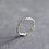Thumbnail: Dainty Silver Twist Ring