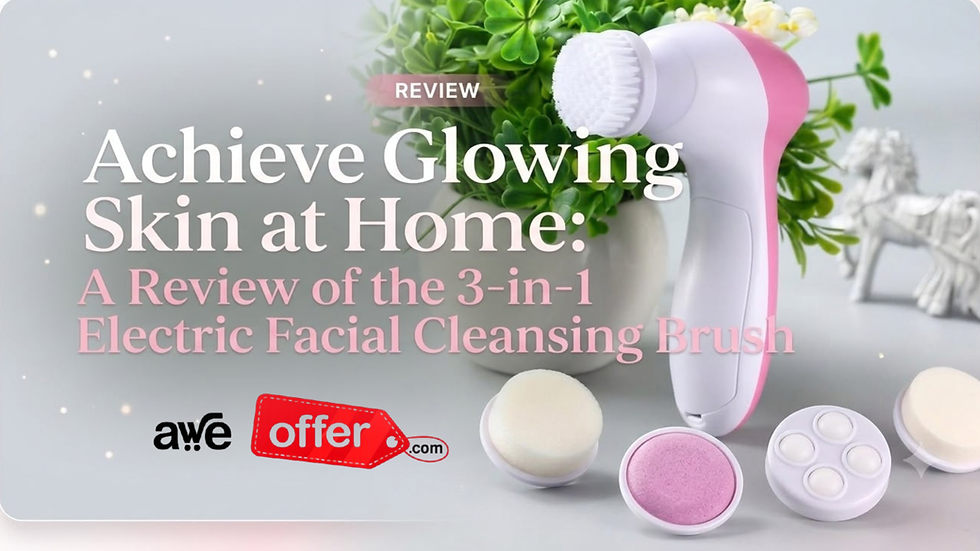 Want flawless, glowing skin without leaving the house? Read our honest review of the 3-in-1 electric facial cleansing brush to see if it works.