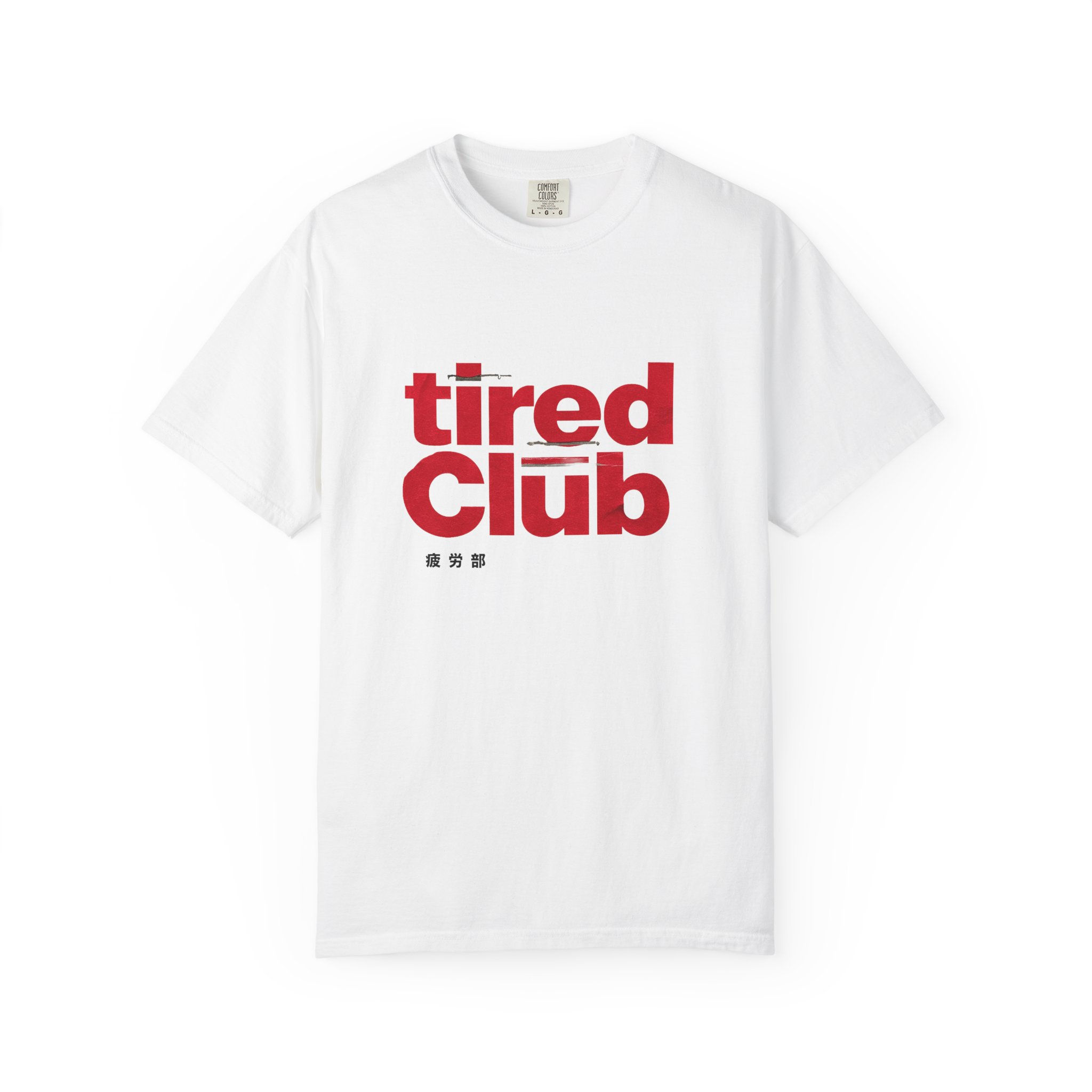 Red Tired Club Red Graphic Unisex Tee