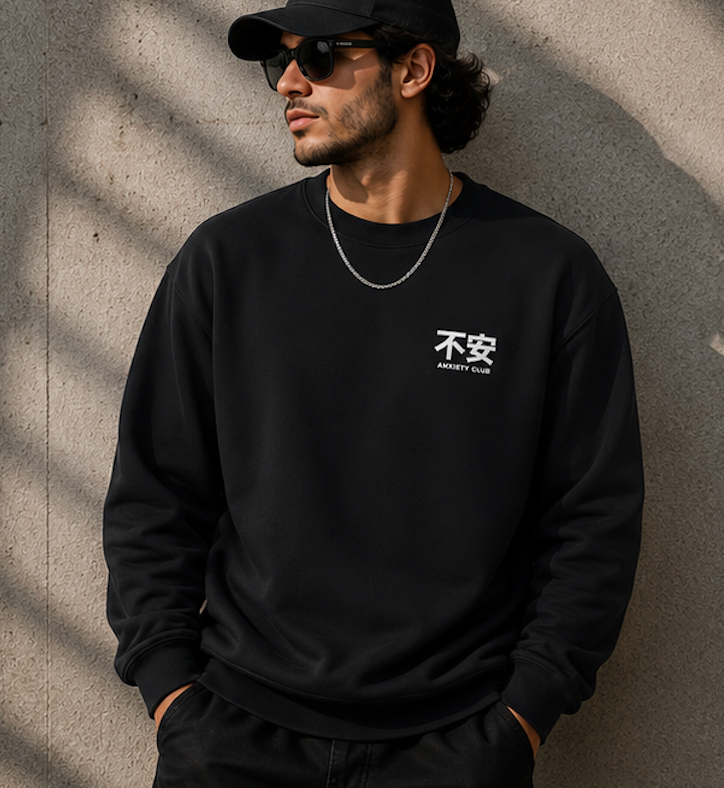 Thumbnail: Anxiety Club Logo Crewneck Sweatshirt