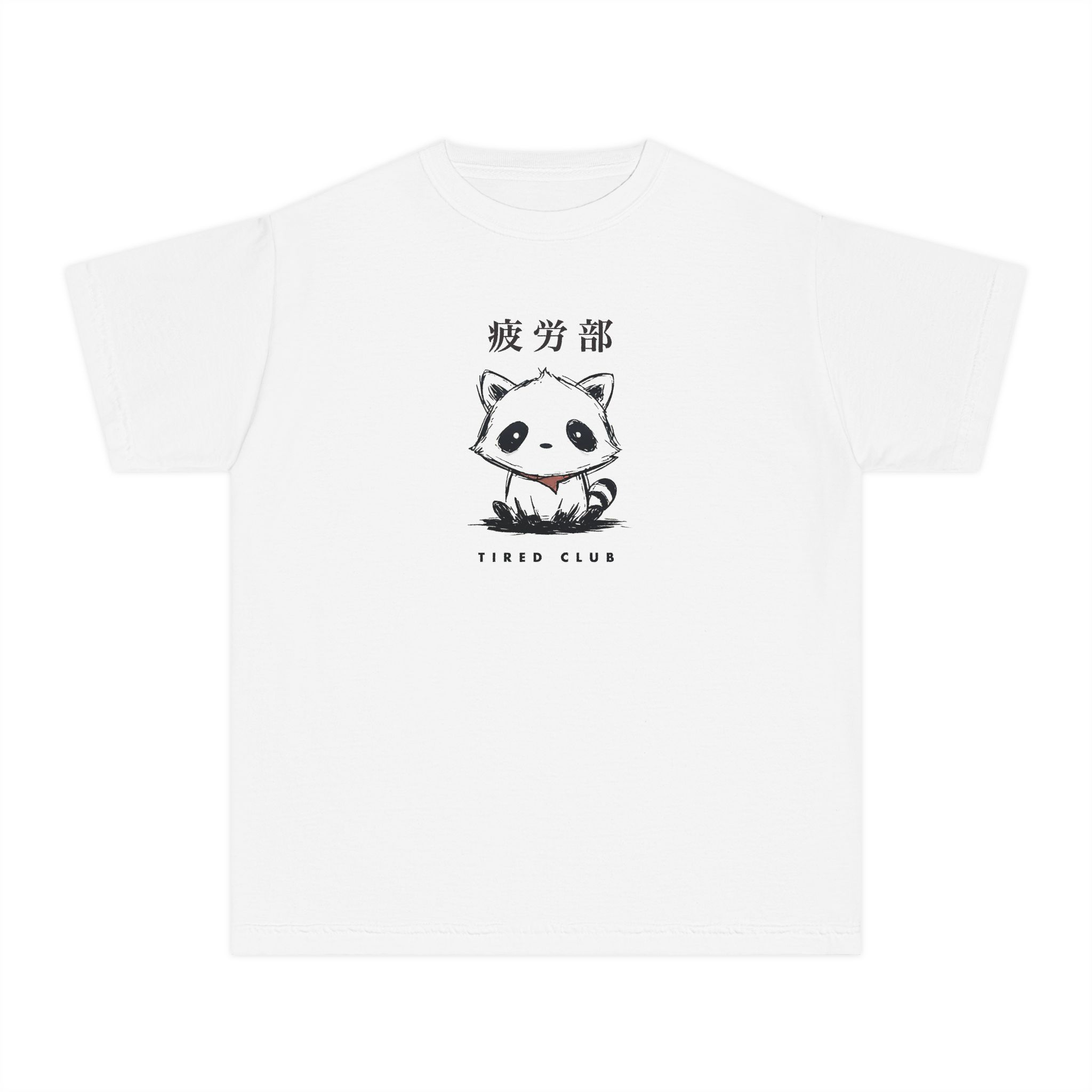 Tired Club Youth Tee | Tired Raccoon Graphic Unisex Tee