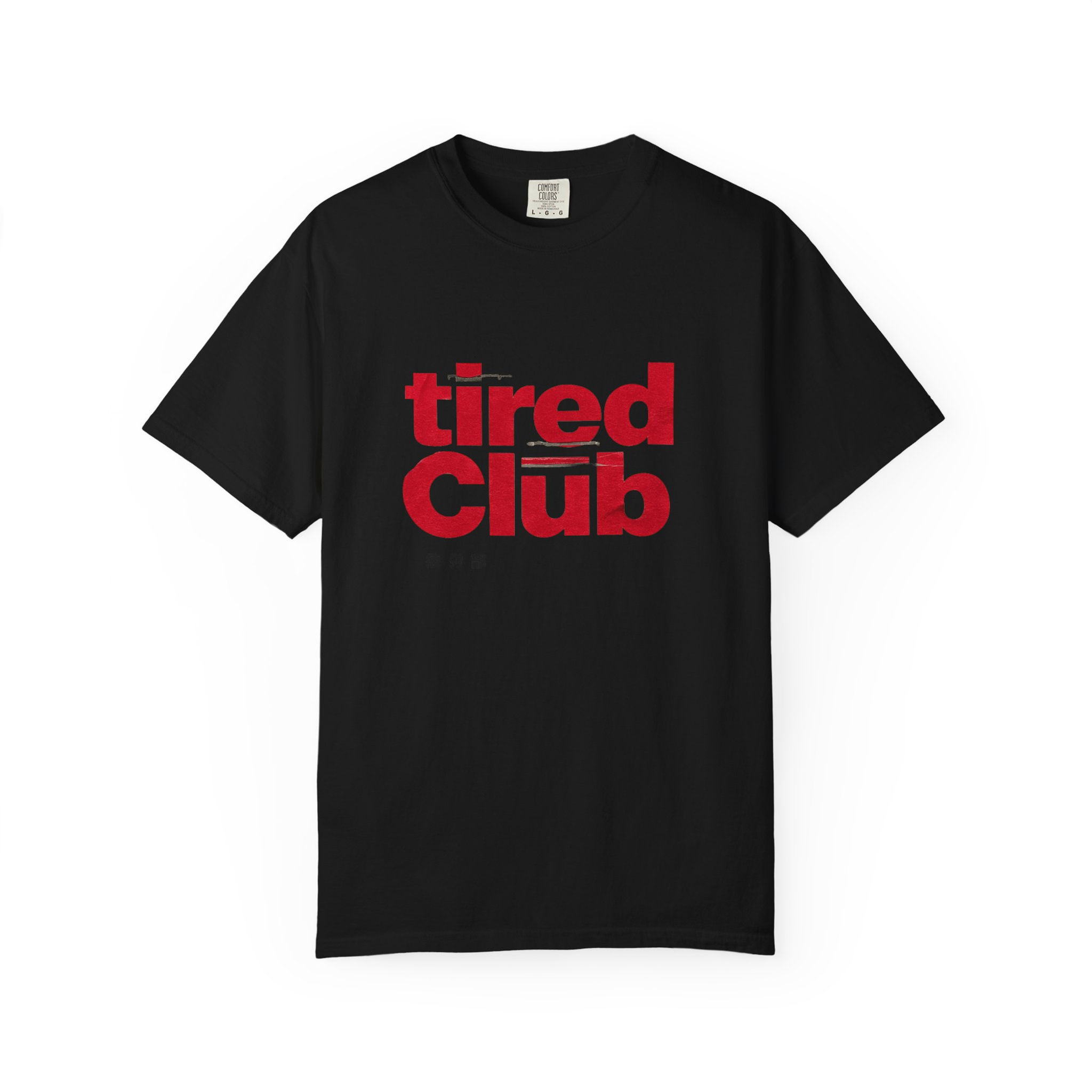 Red Tired Club Red Graphic Unisex Tee