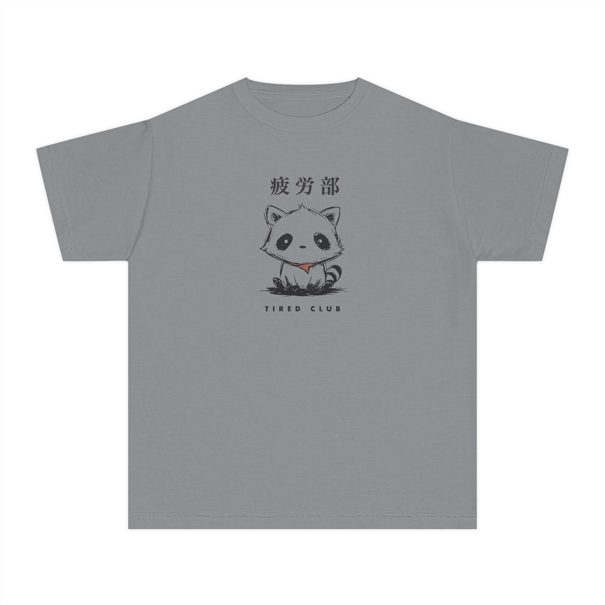 Tired Club Youth Tee | Tired Raccoon Graphic Unisex Tee