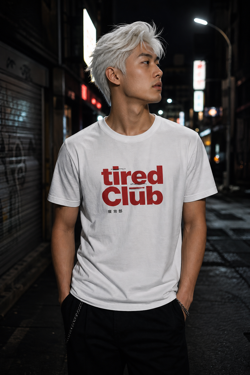 Red Tired Club Red Graphic Unisex Tee
