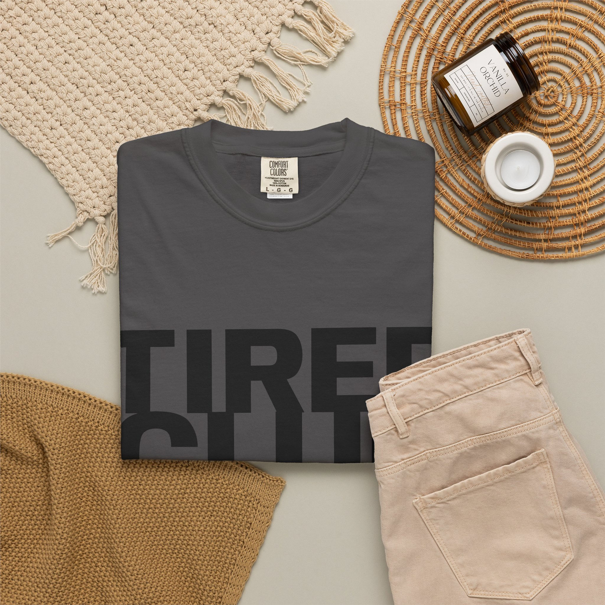 Tired Club Bold Minimal Graphic Unisex Tee
