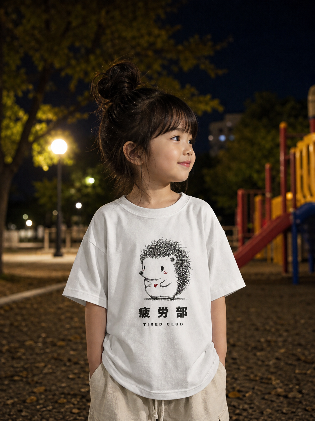 Tired Club Youth Tee I Cute Hedgehog Unisex Tee