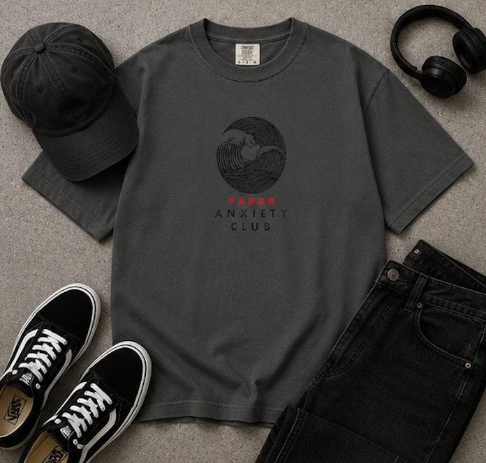 Thumbnail: Great WaveTee - Anxiety Club