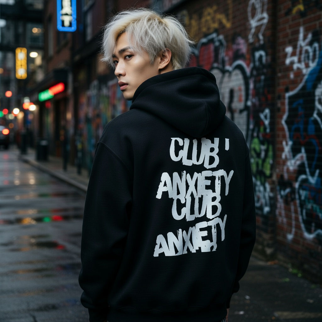 Anxiety Club Oversized pullover Unisex Hoodie