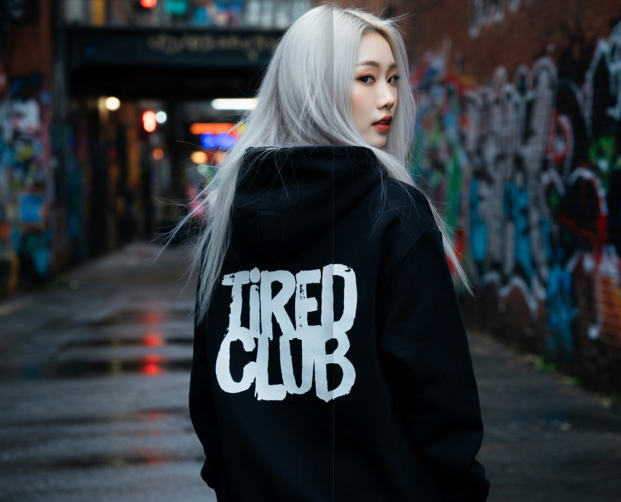 Tired Club Oversized pullover Unisex Hoodie