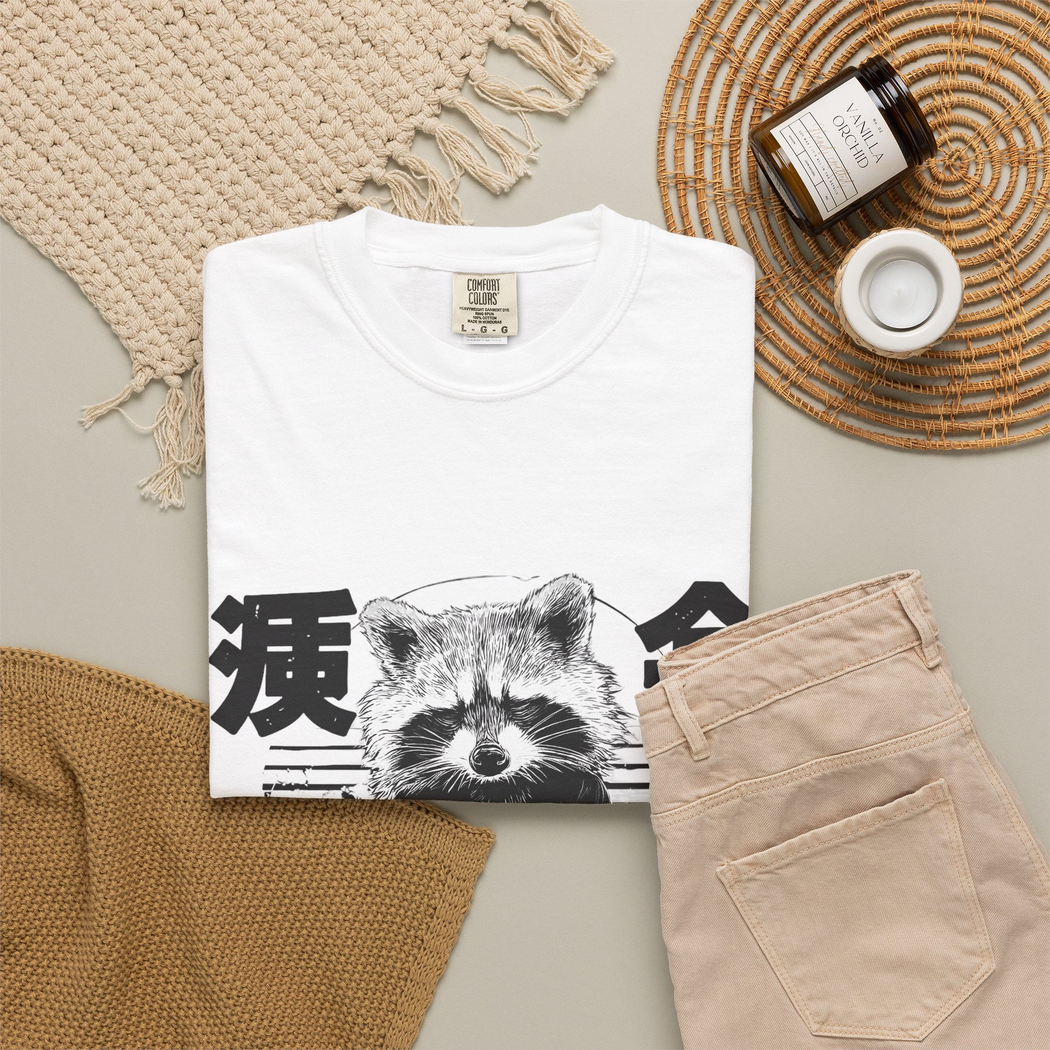 Tired Club Raccoon Graphic Unisex Tee
