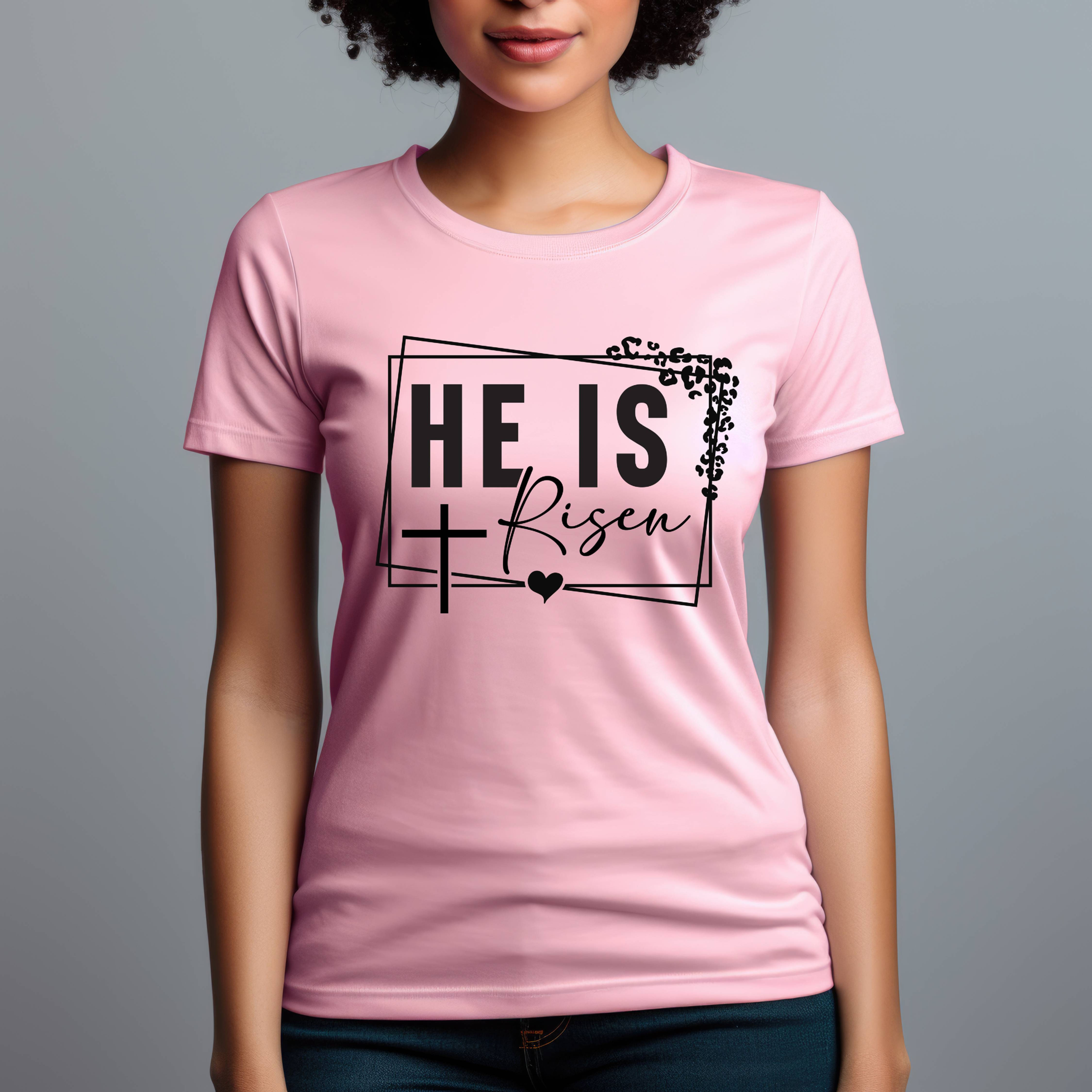 He Is Risen Christian Quote 015 Unisex Jersey Short Sleeve Tee