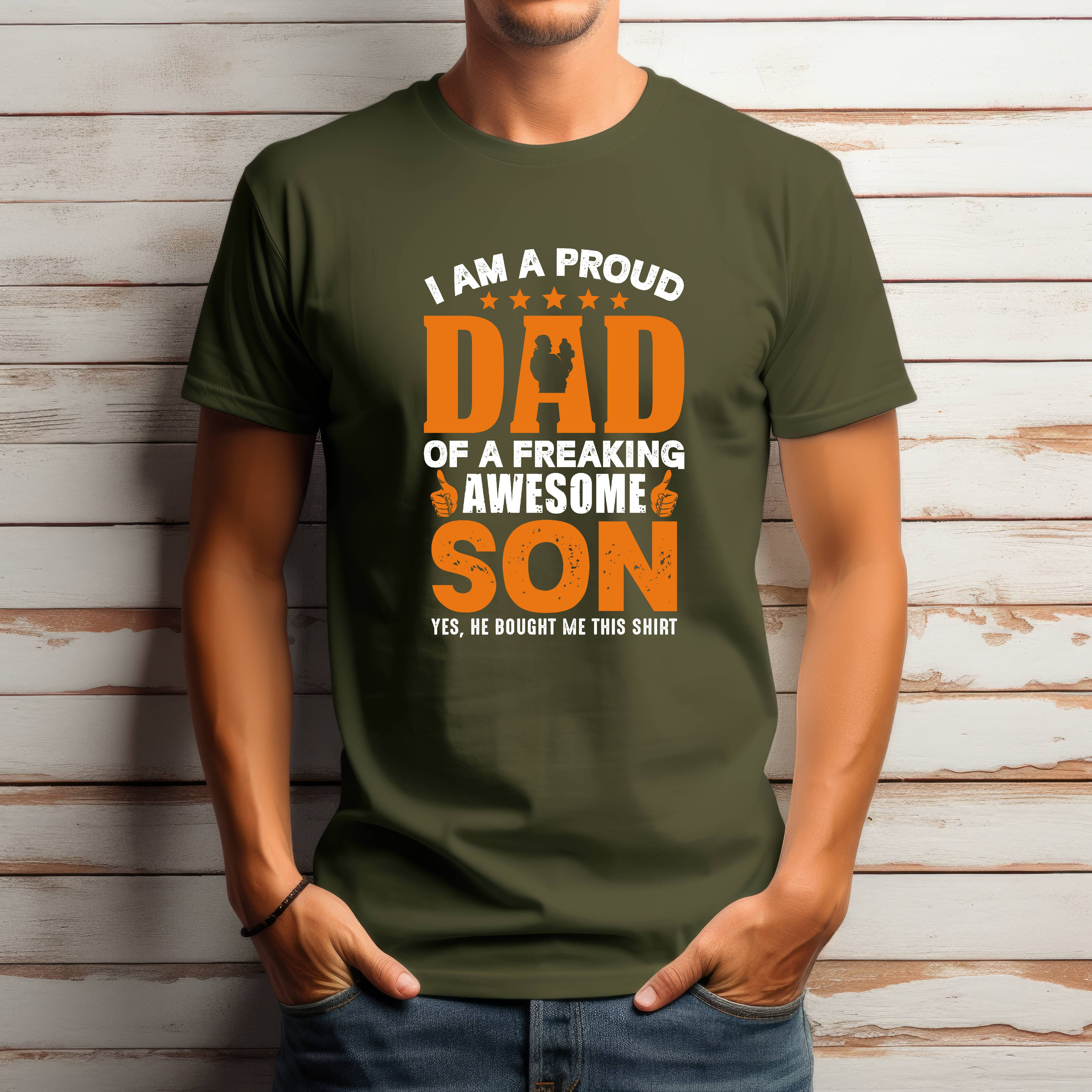 I Am A Proud Dad Father's Day 027 Unisex Softstyle T-Shirt
