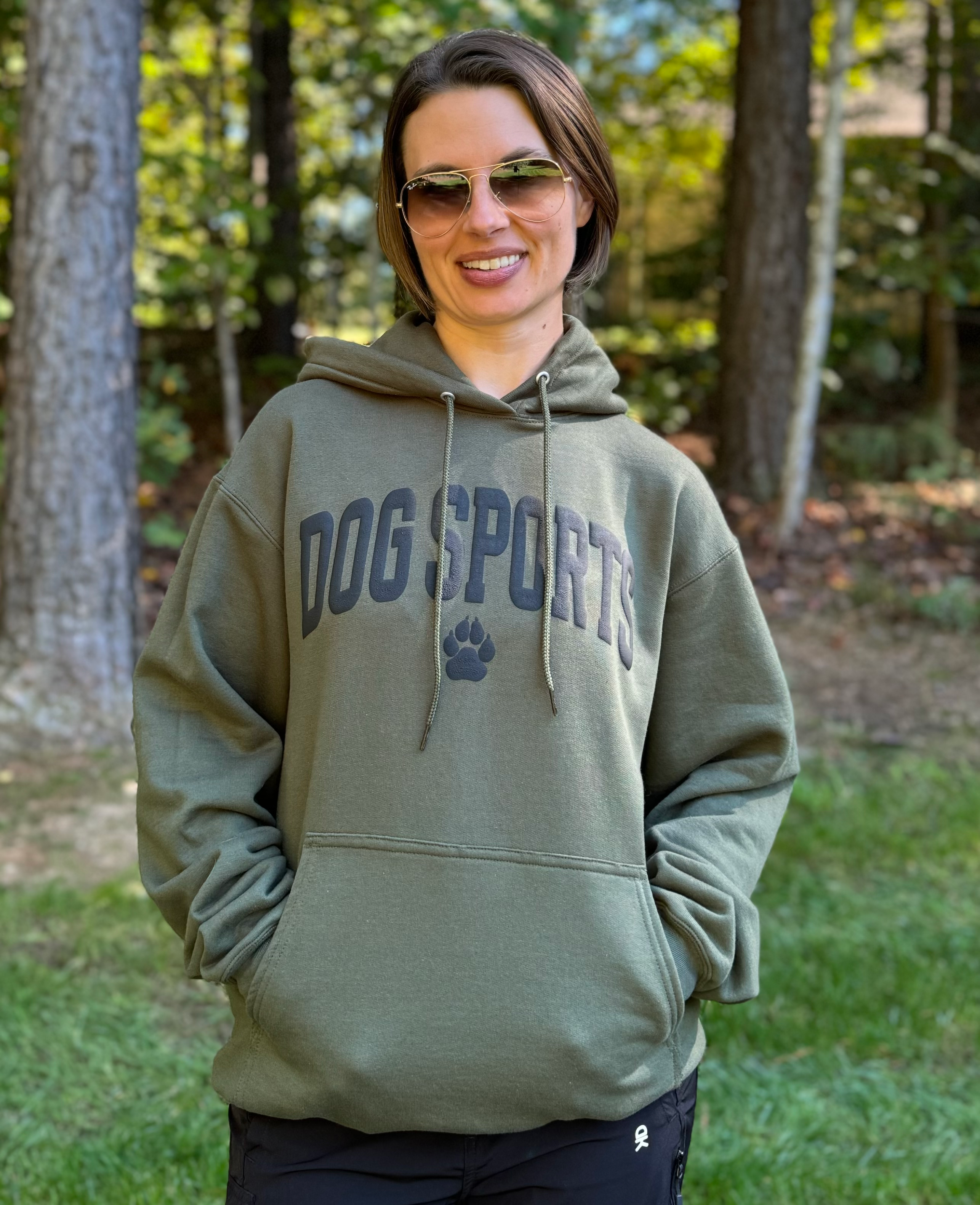Salty Bulldog's Dog Sports Varsity Puff Letter Hoodie