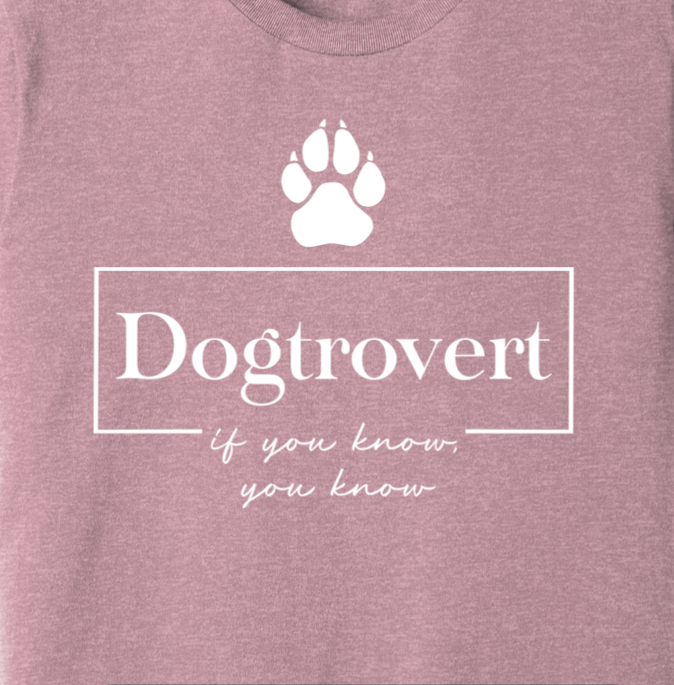 Salty Bulldog's Dogtrovert short sleeve t-shirt in orchid