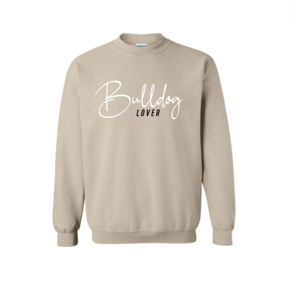 Salty Bulldog's Dog Person Crewneck Sweatshirt in sand