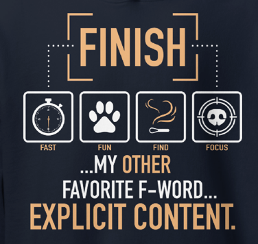 Salty Bulldog's Scent Work F-Word Hoodie