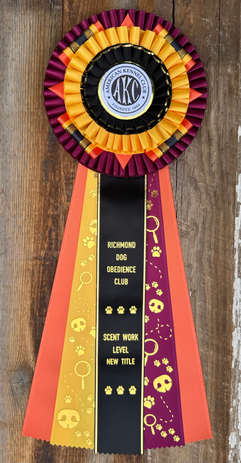 Scent Work Rosette Ribbon