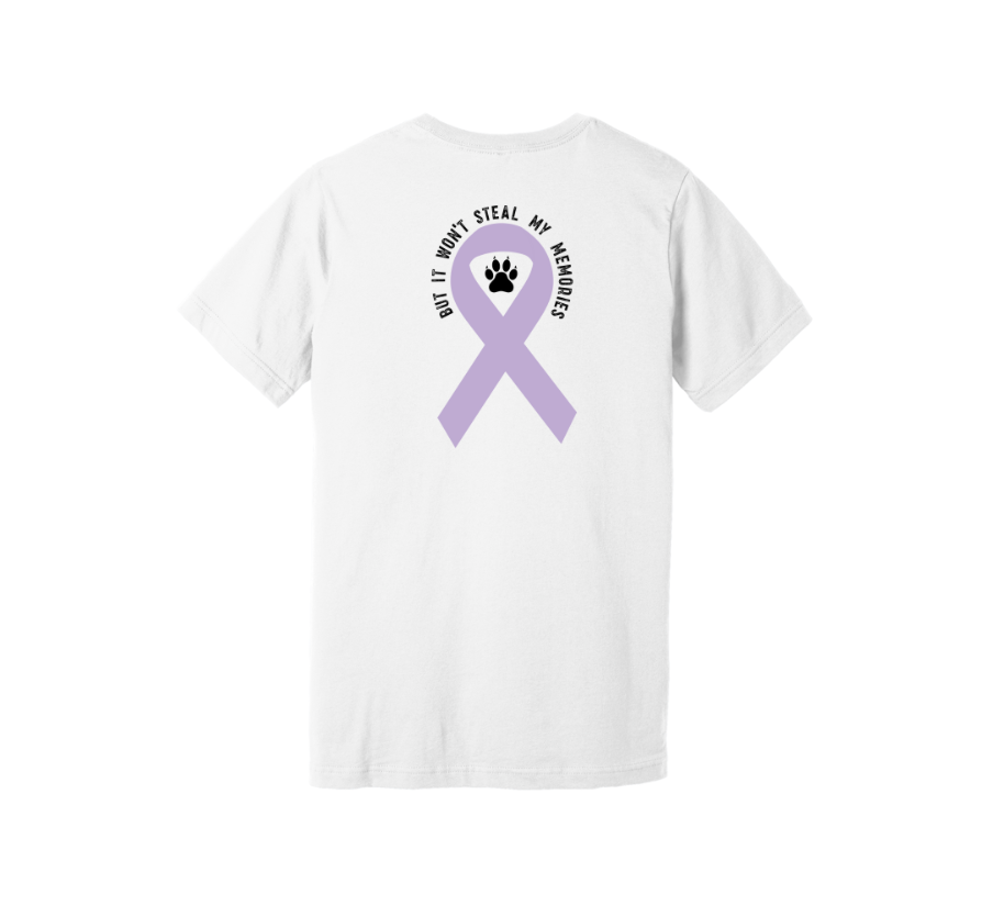 Thumbnail: Back view of Salty Bulldog's Custom Canine Cancer short sleeve t-shirt