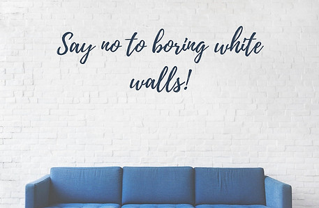 Say no to boring white walls