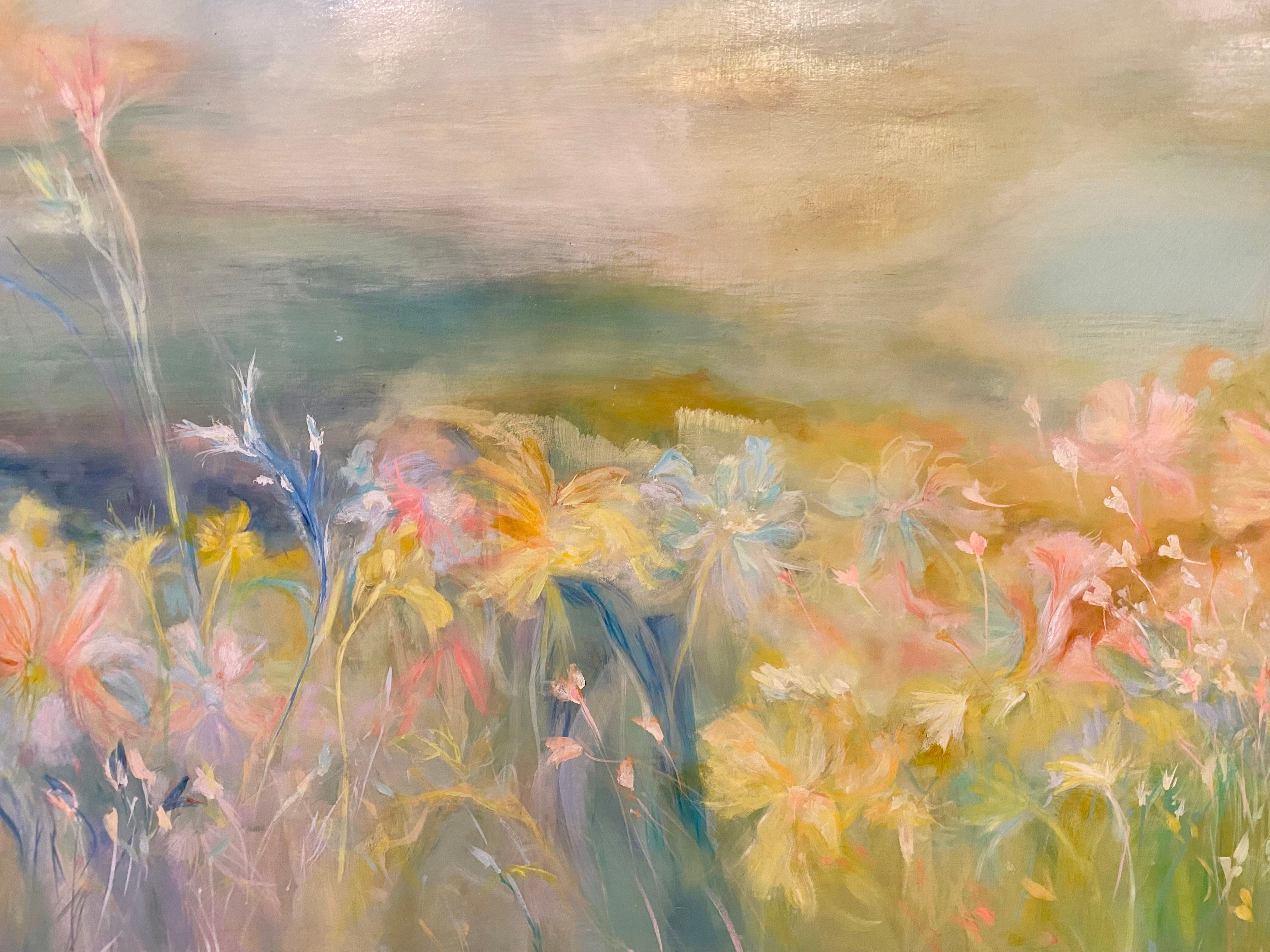 Fleurs des champs - Vert acidulé