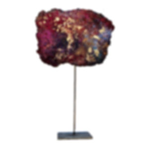 anany-egallery Pierre de rêve couleur rouge et or