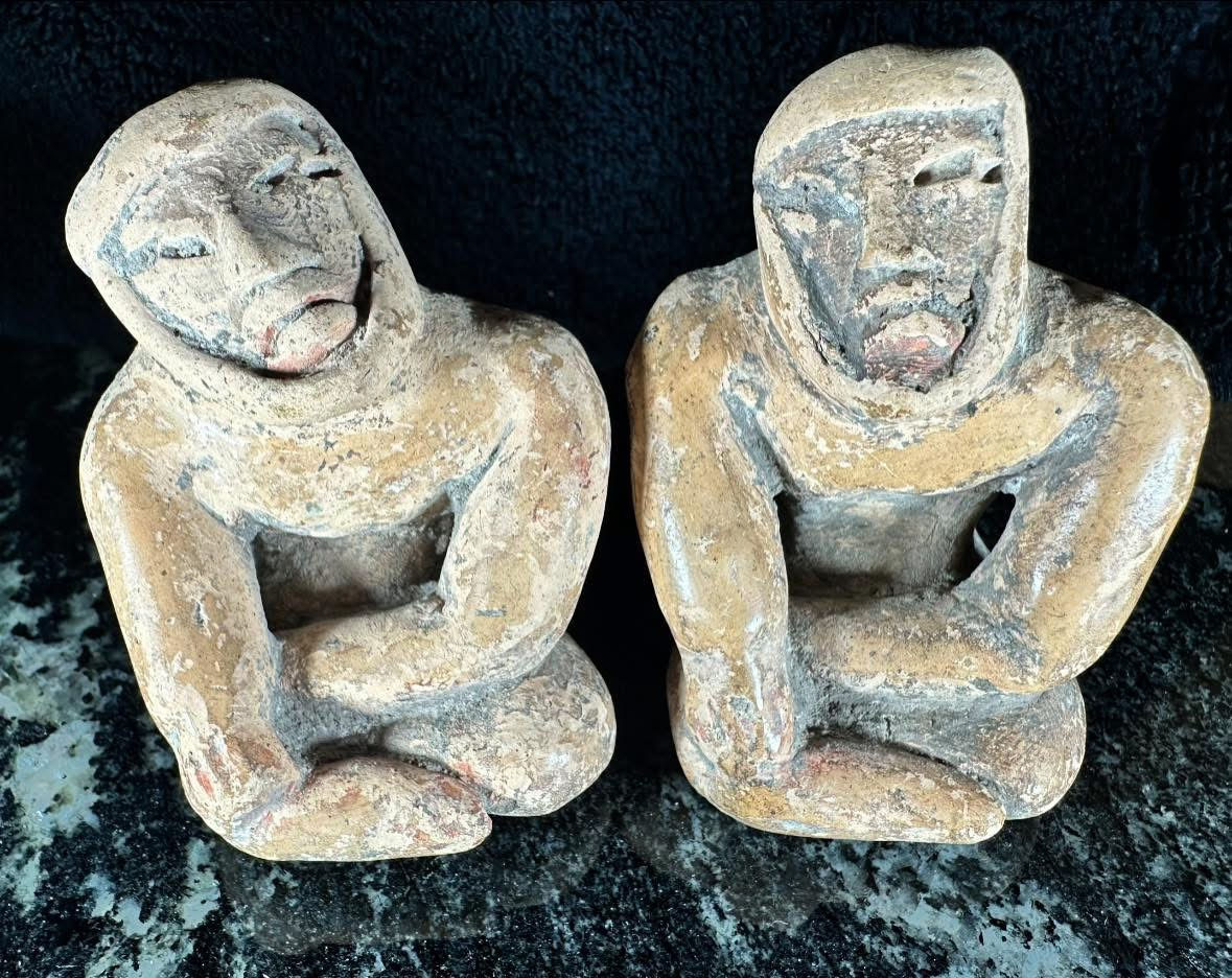 Rare Olmec Twins