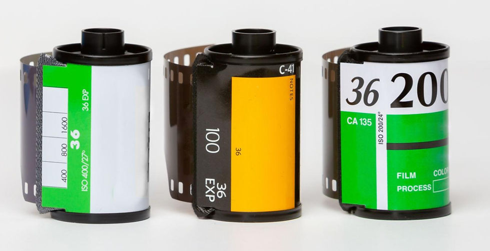 ROLLOS DE CÁMARA ANALÓGICA DONDE VENIA LA PELÍCULA