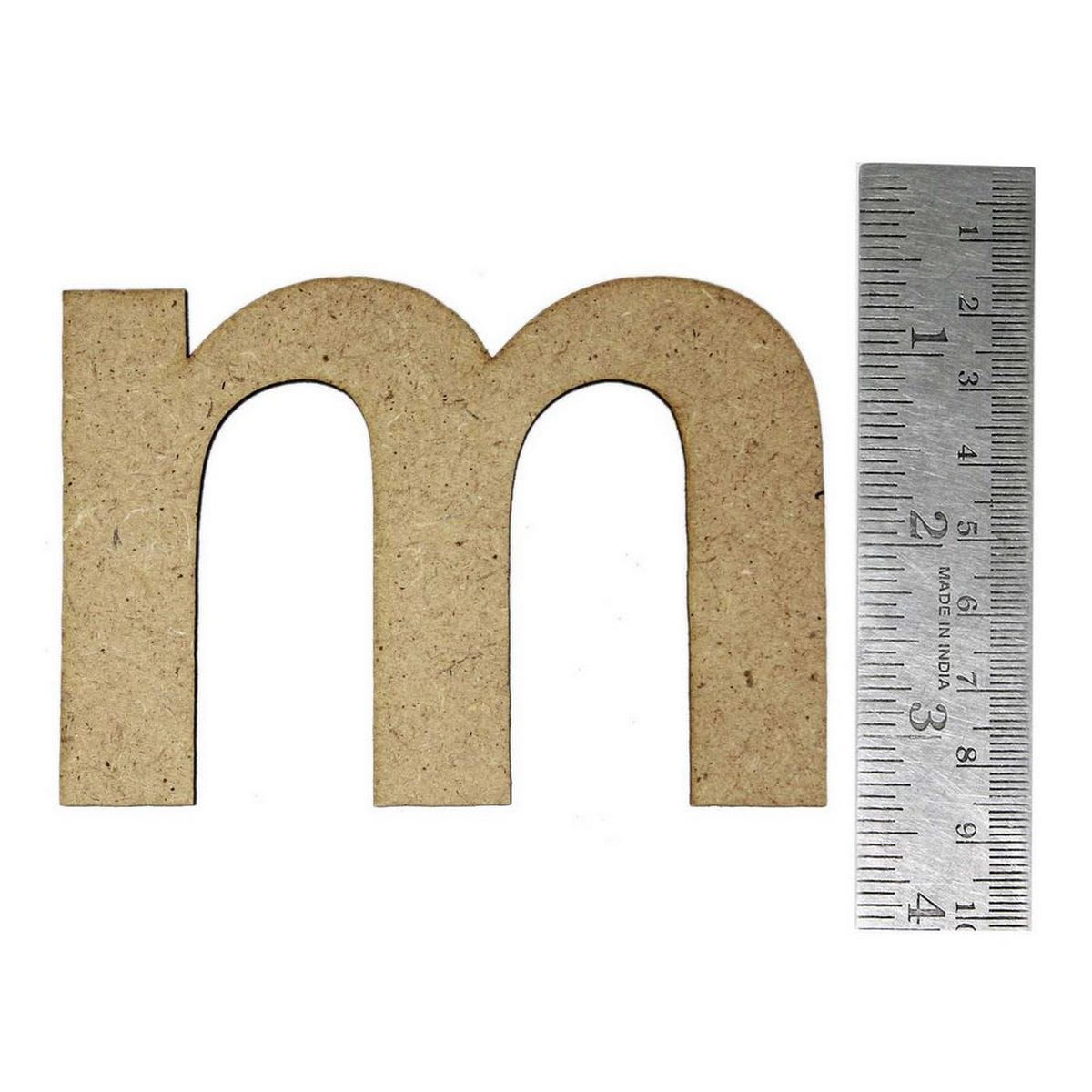 MDF/Acrylic Lower case alphabet m cutout (1-4)