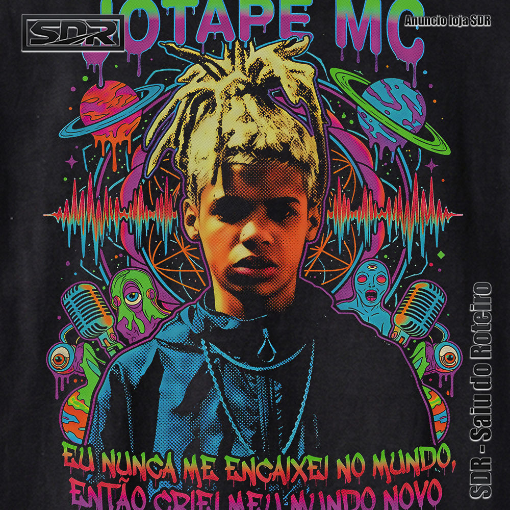 Camiseta Jotape MC Batalha Da Aldeia Trap Rap Streetwear Algodão SDR