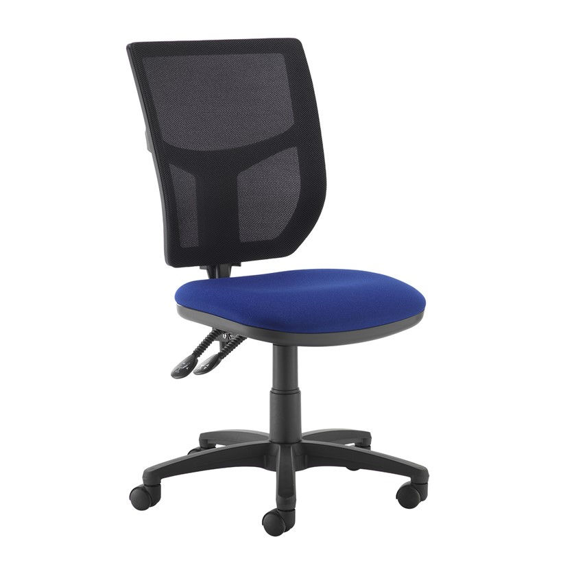 Altino mesh back PCB operator chair  - blue