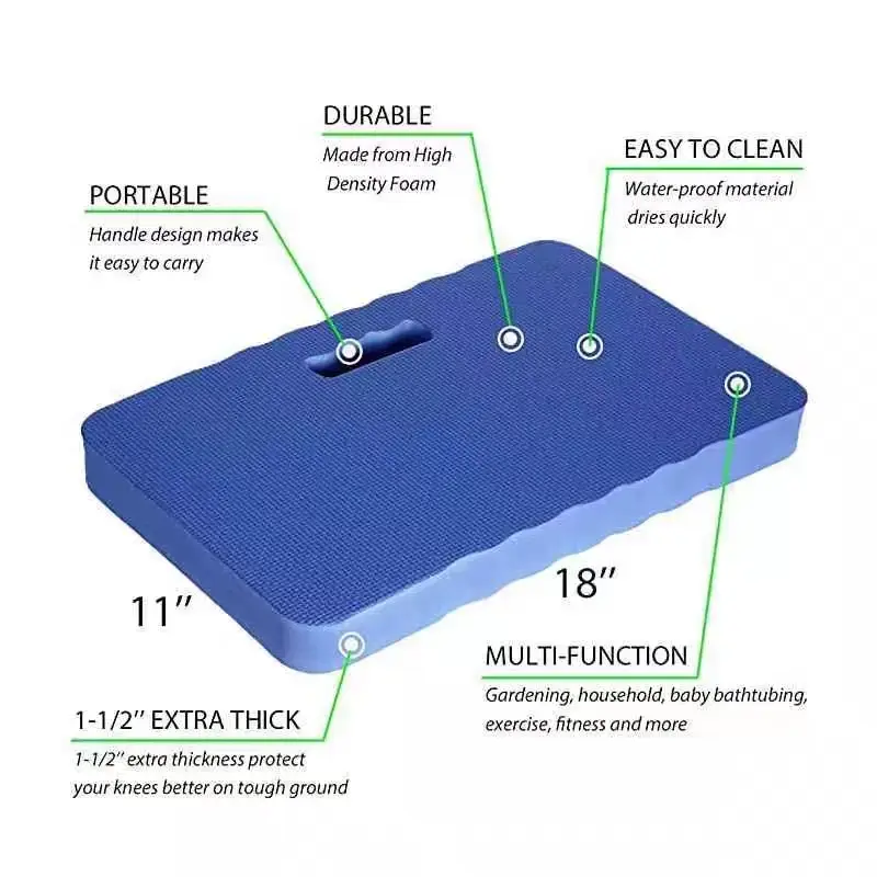 High Thick Pad Kneeling Mat Density Foam Cushion Waterproof Garden Kneeler Bath