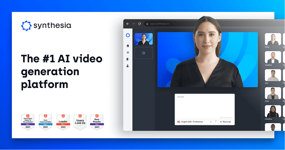 Synthesia AI Video Audio Editing Tool