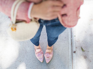Pink Satin Tassel Pom Pom Slides