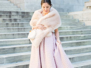Winter Pink Wedding Guest Dress