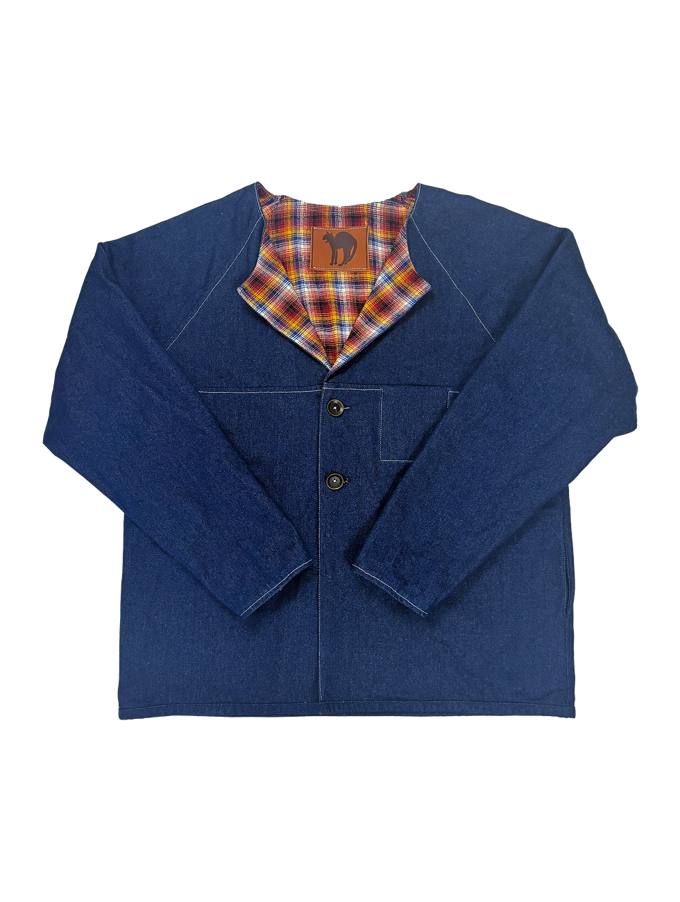 Thumbnail: Flannel Lined Denim Blazer