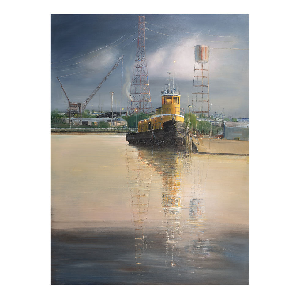 " The Yelo Tug " 20"x30" on canvas