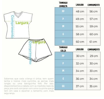 Miniatura: Pijama feminino - panqueca (fibra de bambu)