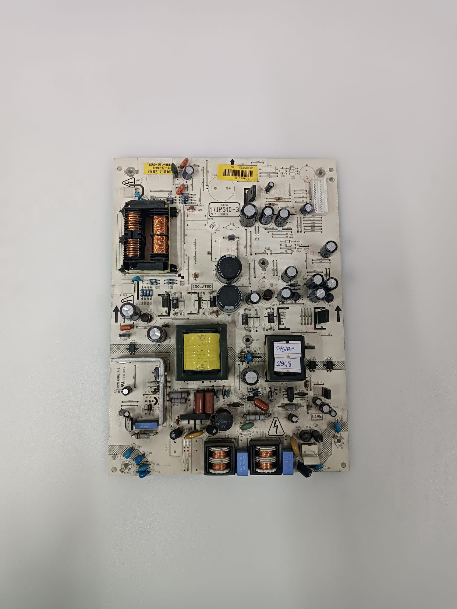 17IPS10-3, 20456210, LC320WXE , Vestel 32855 , Power Board, Besleme