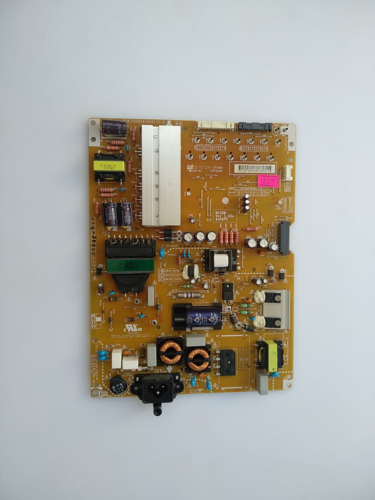 EAX65424001 , 2.2 , REV1.0 , LGP42-14LPB , EL97 , POWER BOARD , LG BESLEME