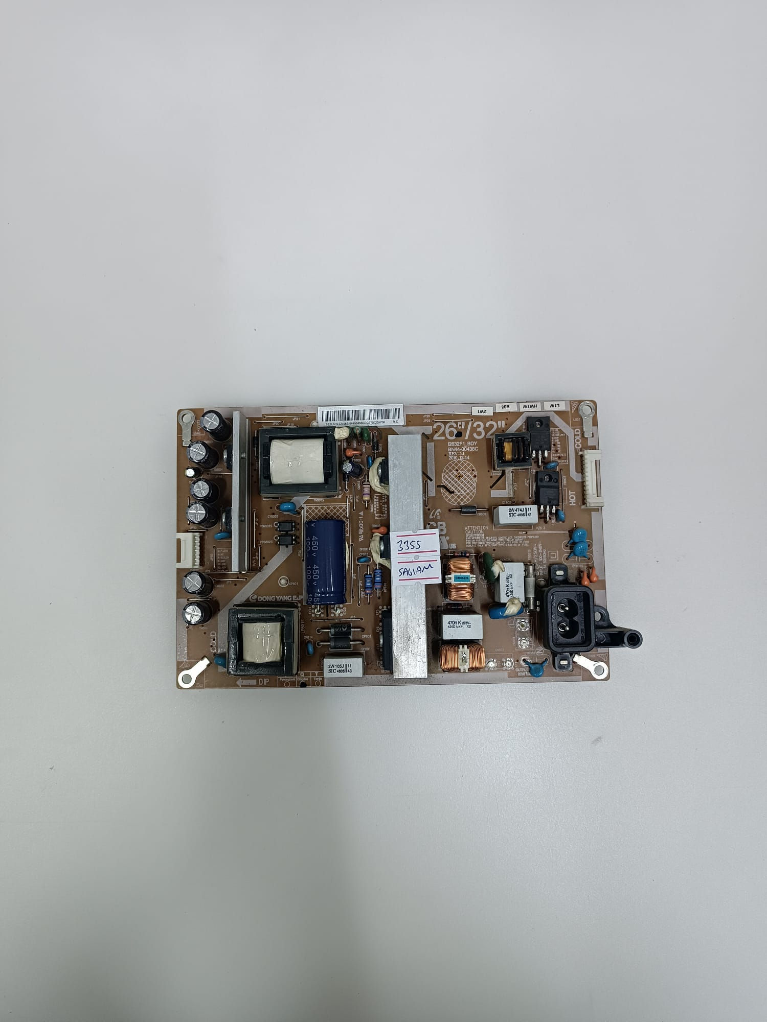 BN44-00438C, I2632F1_BDY, LTF320HN01 , Samsung LE32D550K1 , Power Board, Besleme