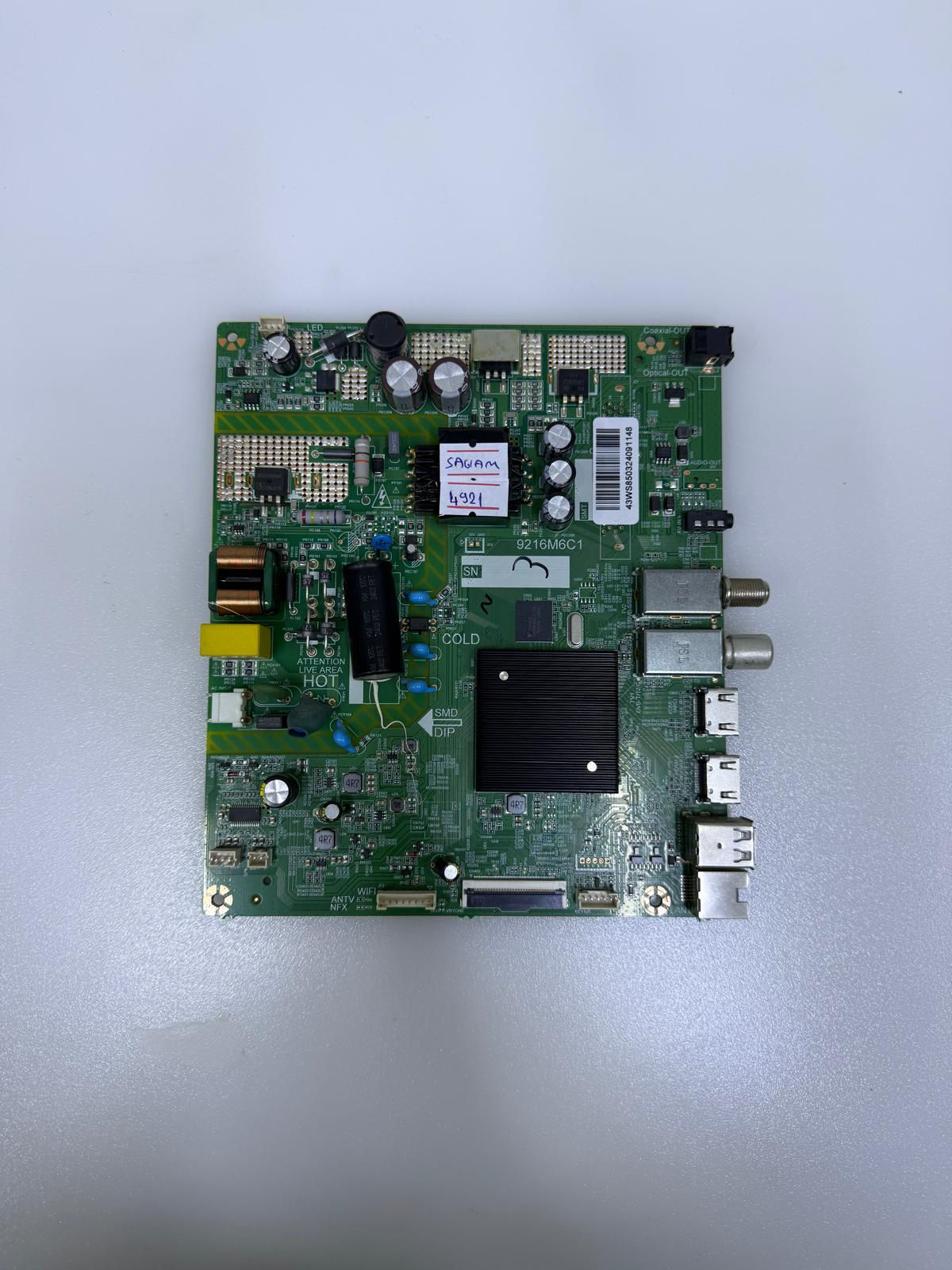 9216M6C1 , HV430FHB-GOA , Wismann 43WS8503 , Main Board , Ana Kart
