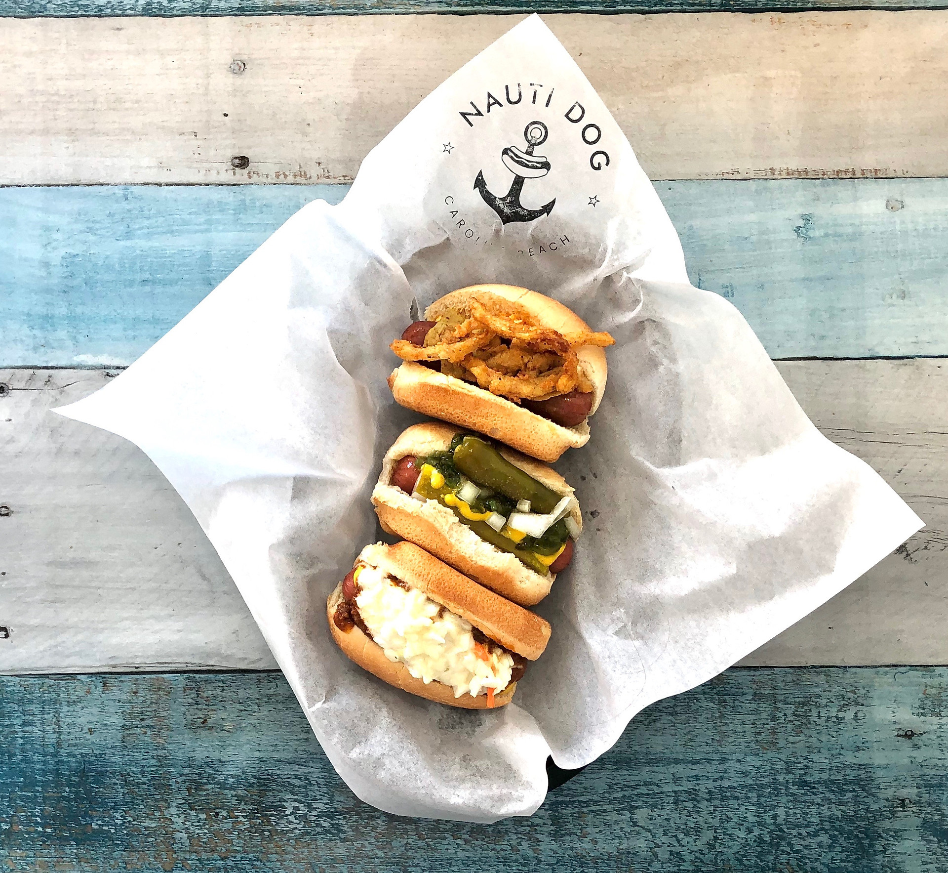 Nauti Dog Restaurant Gourmet Hot Dog Carolina Beach WilmingtoNorth